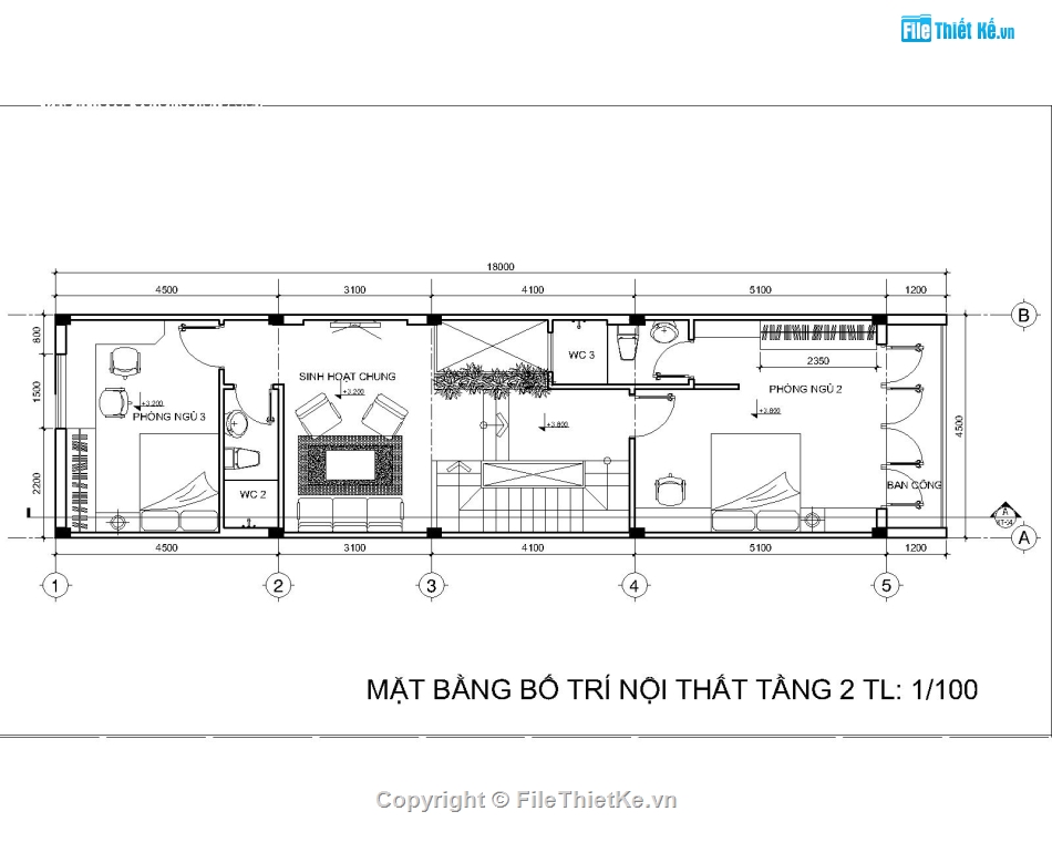 Nhà phố 3 tầng 4.5x18m,Autocad nhà phố 3 tầng,Bản vẽ nhà phố 3 tầng,Thiết kế nhà phố 3 tầng,bản vẽ nhà phố 3 tầng,File autocad nhà phố 3 tầng